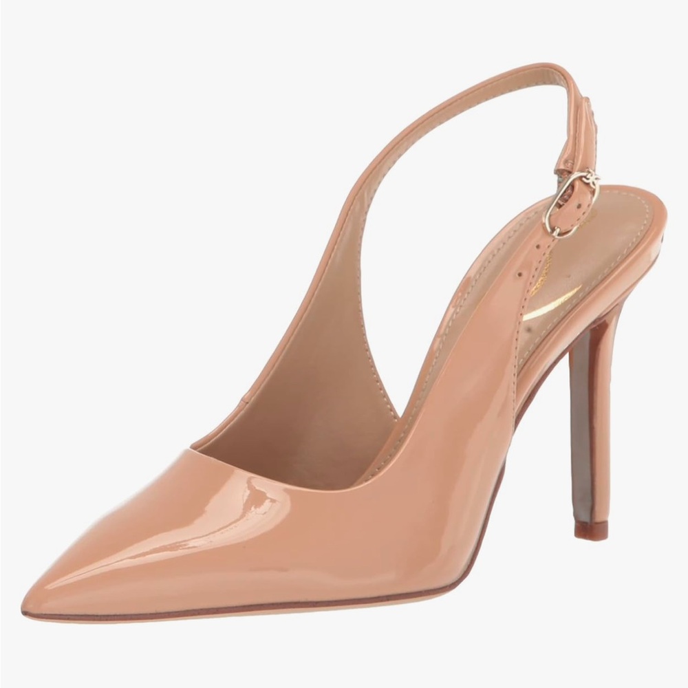 Sam Edelman Nude Patent Leather Heels